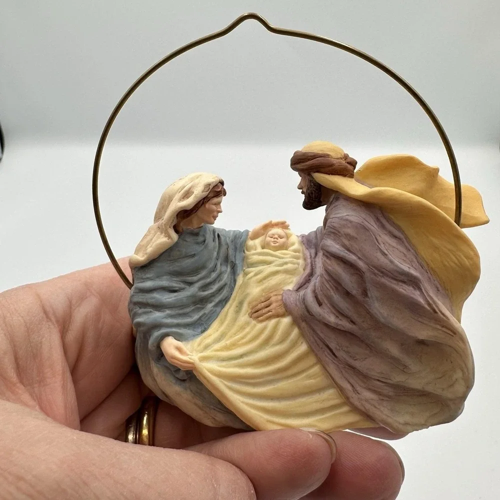 Vintage Hallmark 1996‎ Christmas Joy Nativity Keepsake Ornament Duane Unruh